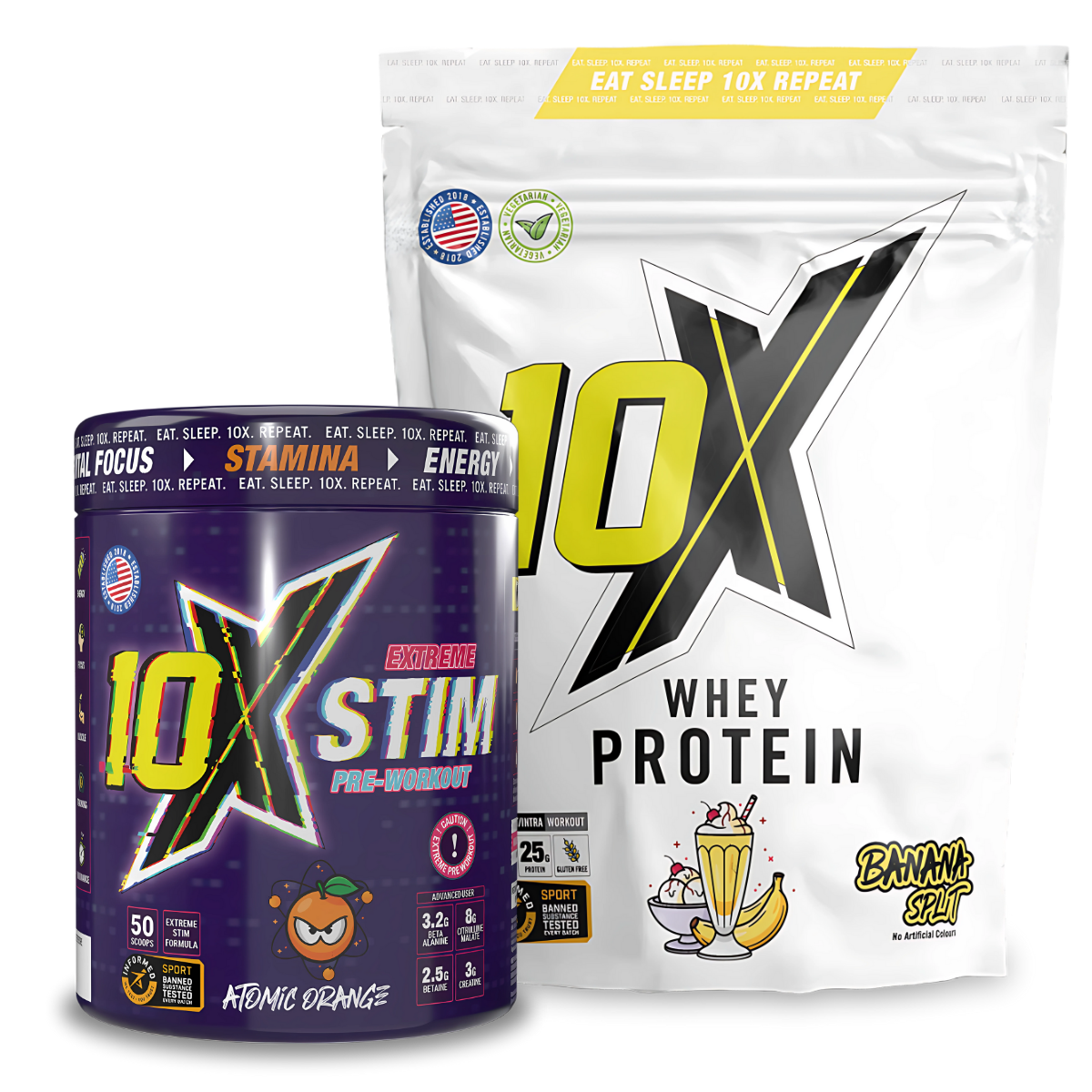 10X Whey + 10X STIM Pre-workout